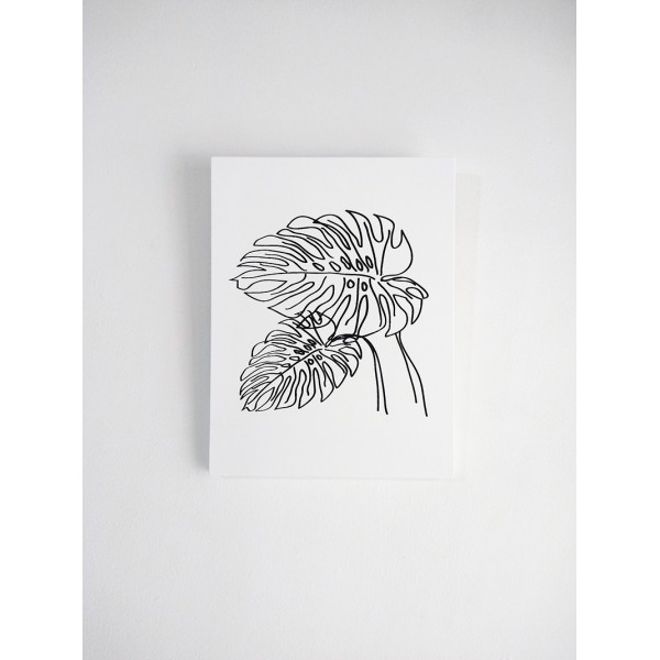 CUADRO 2 | 23x30 MONSTERA LÍNEAS 