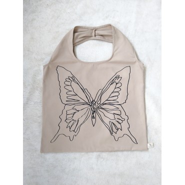 TOTE BAG BEIGE MARIPOSA 